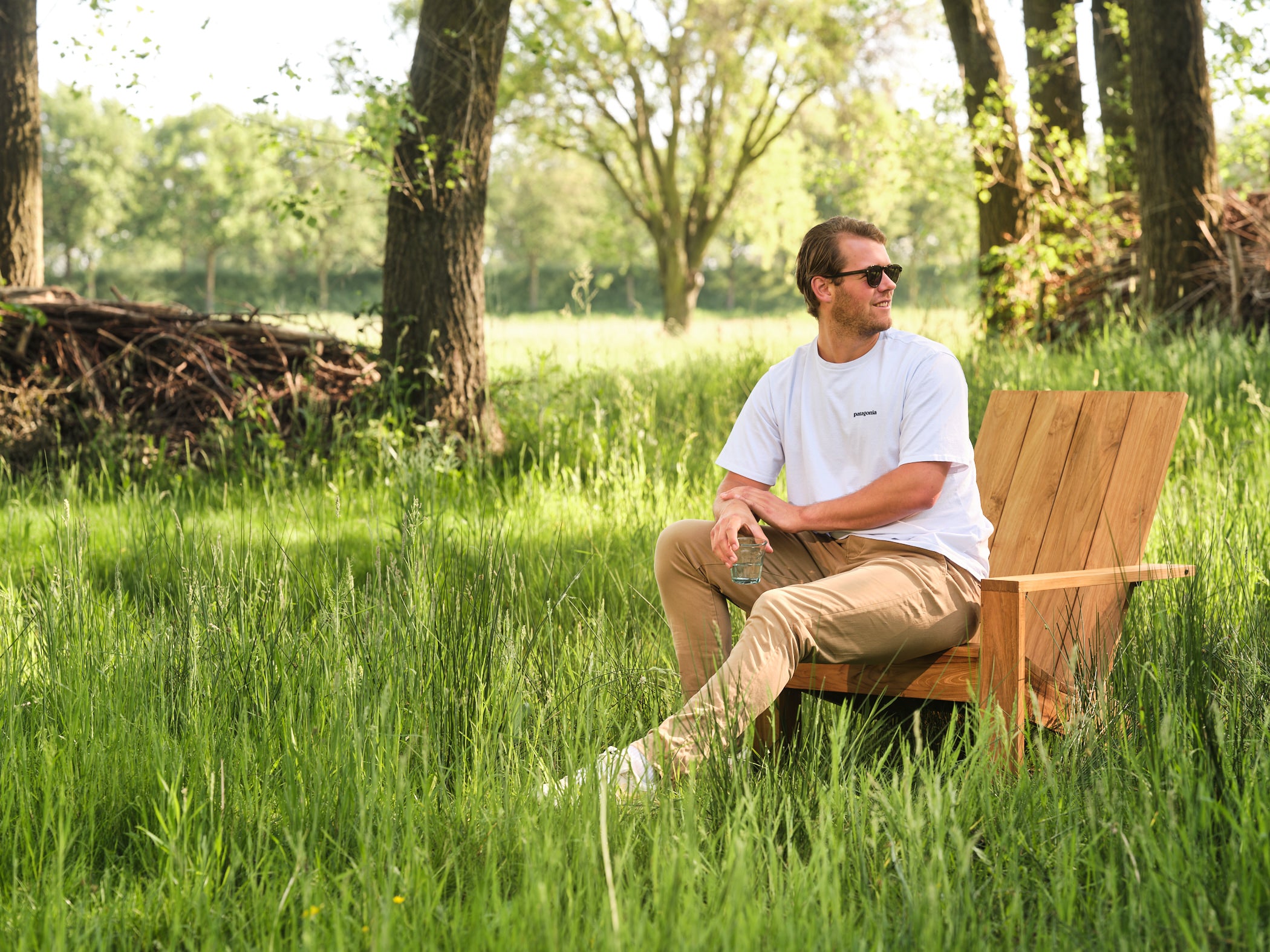 Chill-Dept. - Grizzly Teakhout Adirondack relaxstoel
