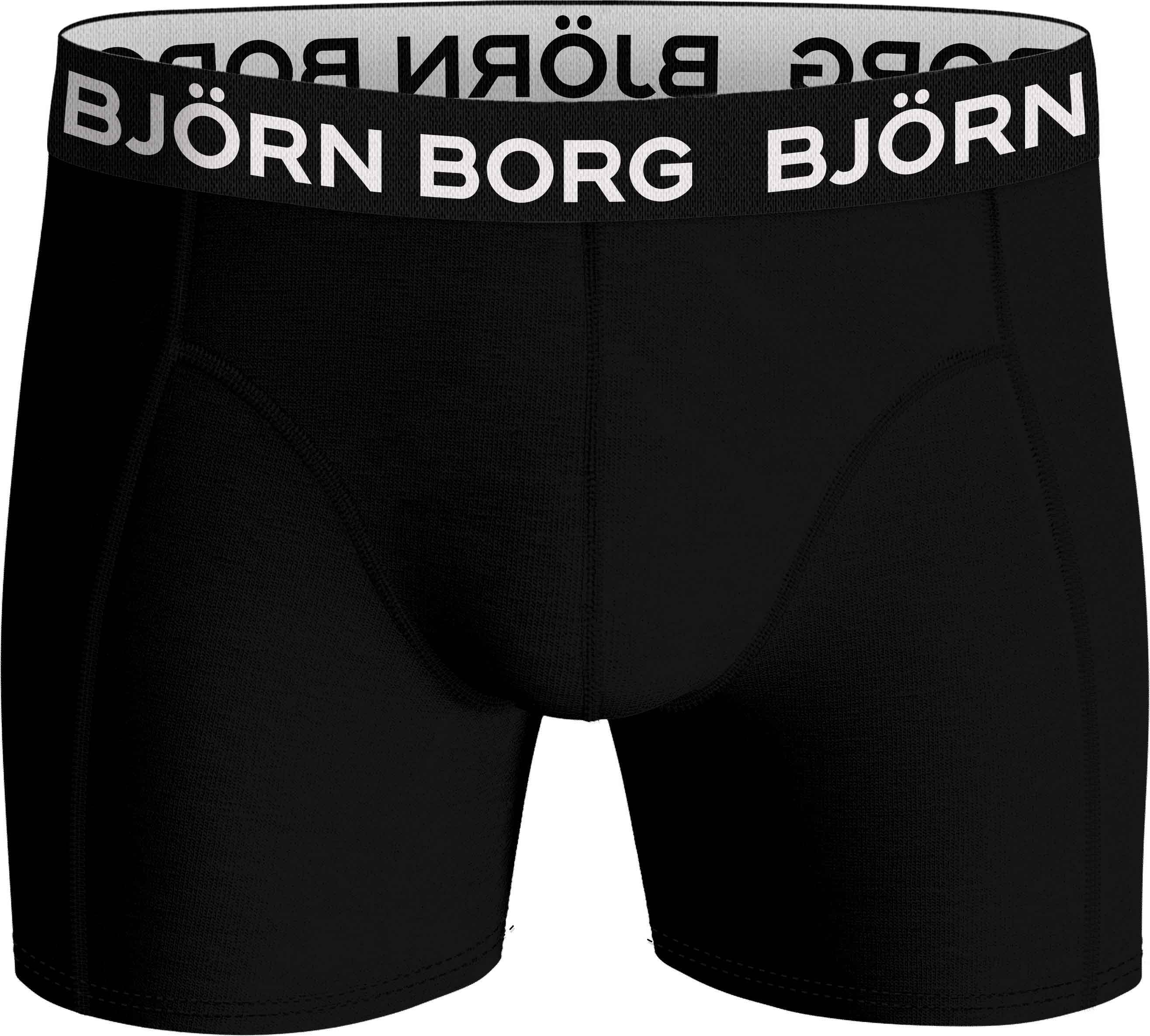 Bamboo Cotton Blend Boxer 2-Pack Herre MP001/Black