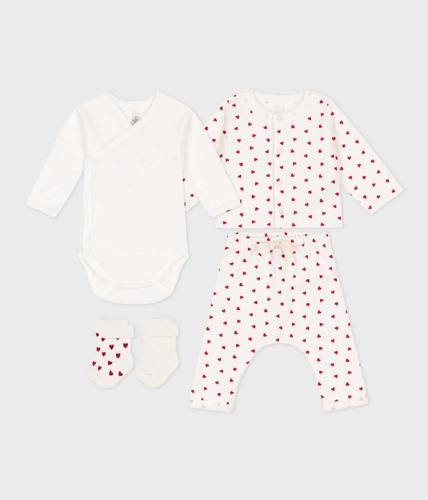 Coffret cadeau naissance petit cœur