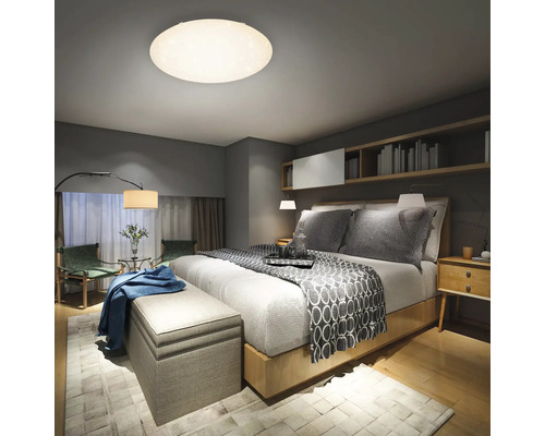 Dimbare LED plafondlamp, 80W, 6500 lm, 3000 - 6000 K, Ø 80 cm, sterrenhemeleffect + nachtlampfunctie