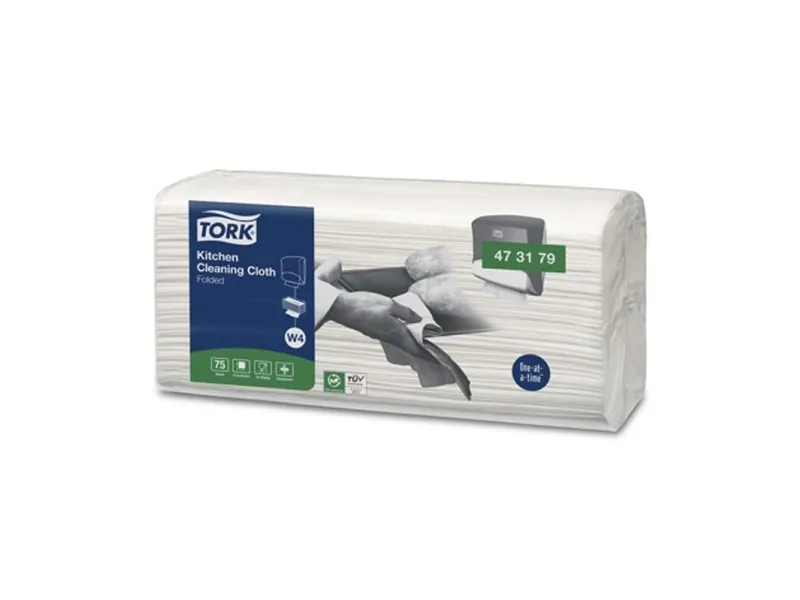 Aftørringsklud Tork Køkken 1-lag 415x355 mm Non-Wowen - (75 stk. x 4 pakker)