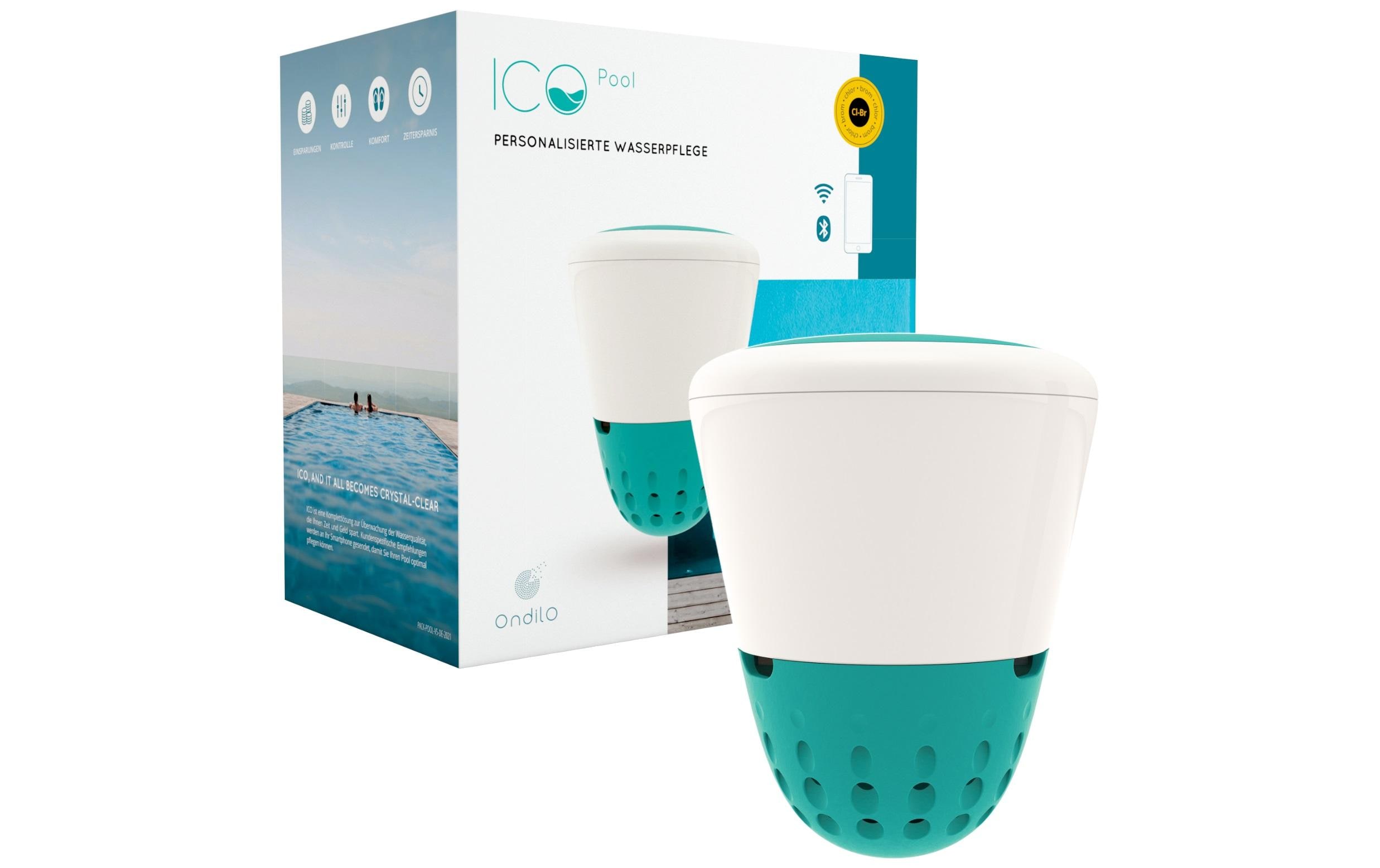 Messgerät ICO Pool Chlor und Brom<br>Wasserqualitätsüberwachungsgerät für Spa und Pools