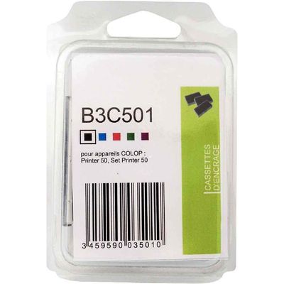 Colop - 3 Encriers recharges pour tampon Printer 50 - noir