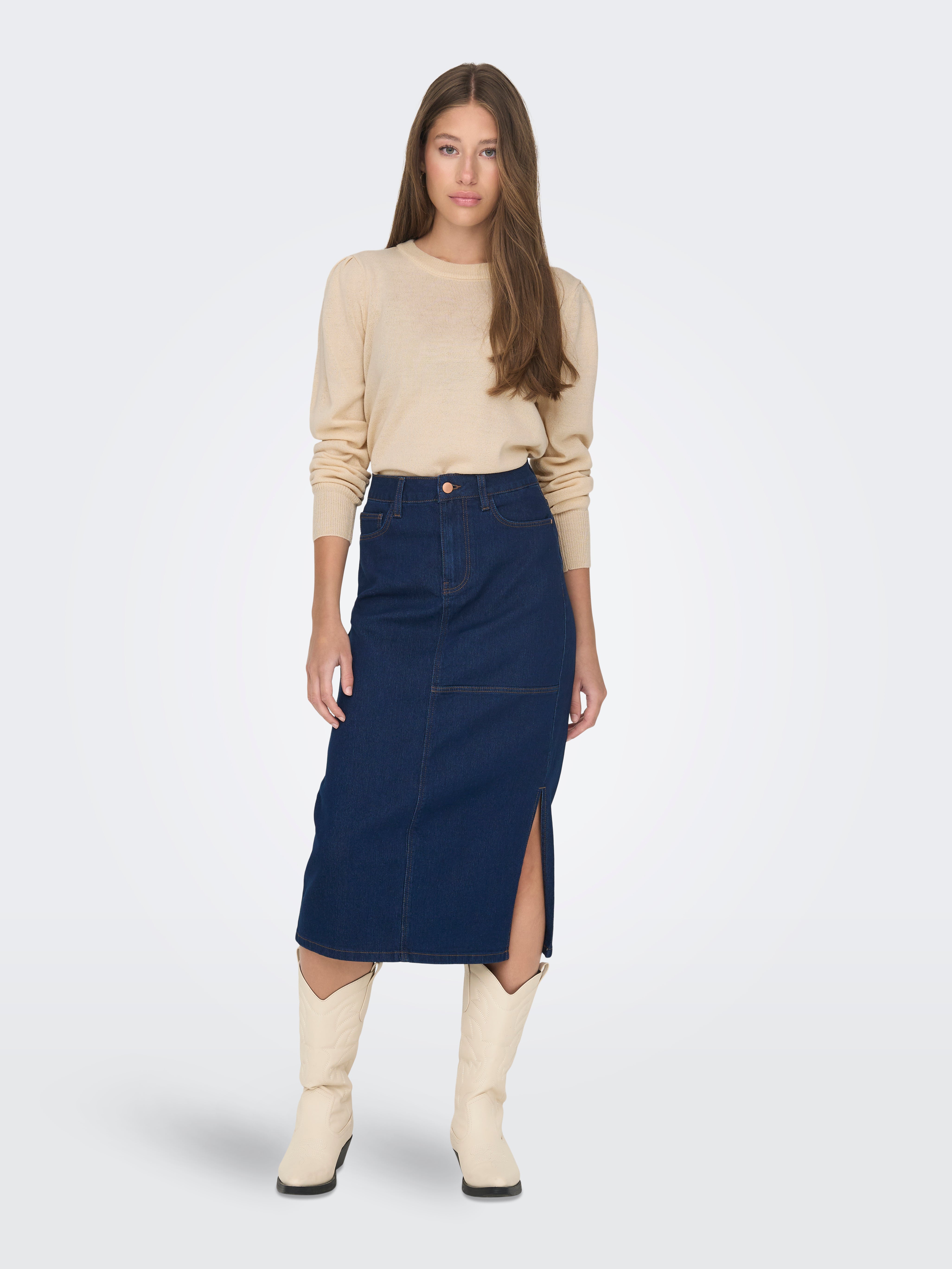 JDYLAURA Strickpullover Tapioca