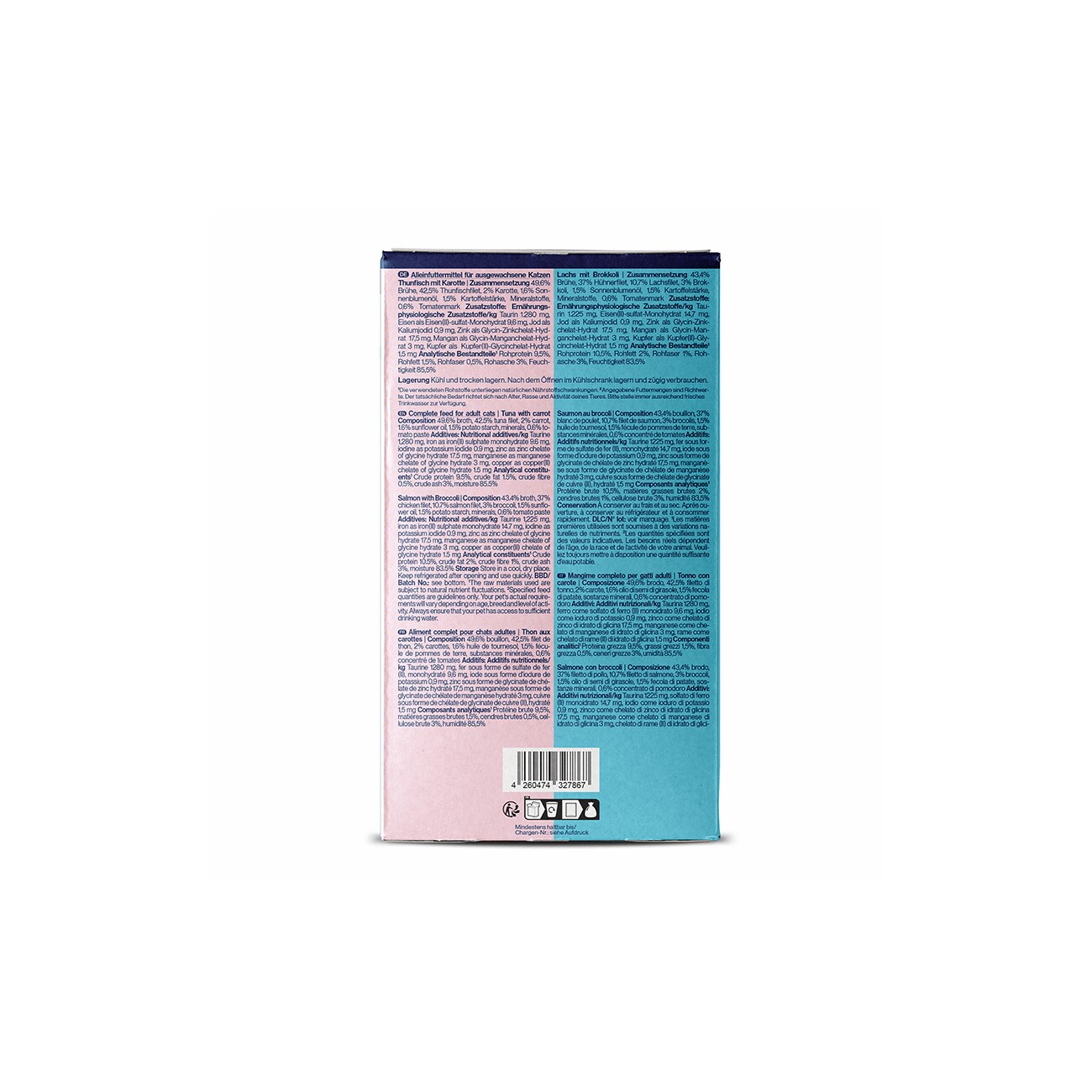 Pets Deli Nassfutter Katze Adult, Saucen Menü Multipack 6x70 g
