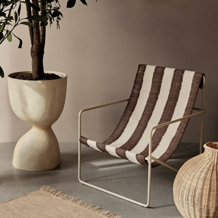 Ferm Living - Desert Lounge Chair, cashmere / solid