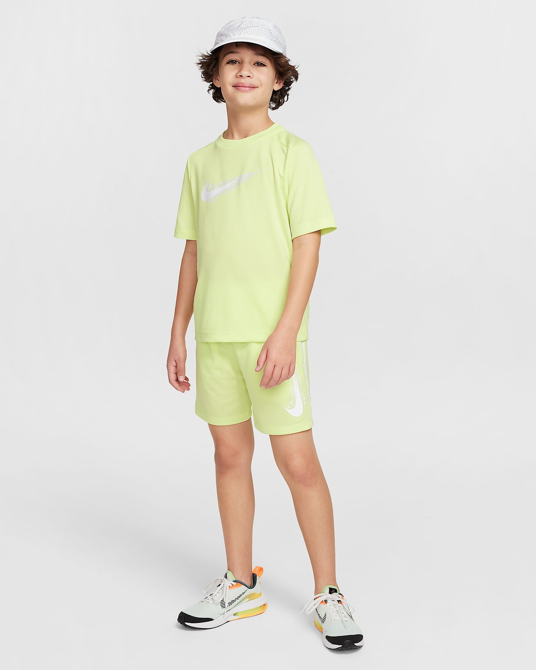 Multi Dri-FIT Tee Junior 736/Light Lemon Twist/White