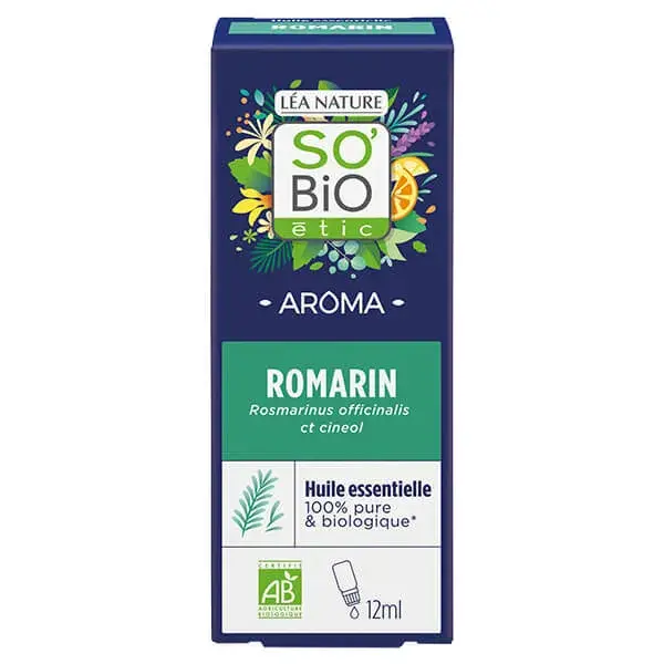 Óleo Essencial de Alecrim Orgânico So'Bio Étic 12ml