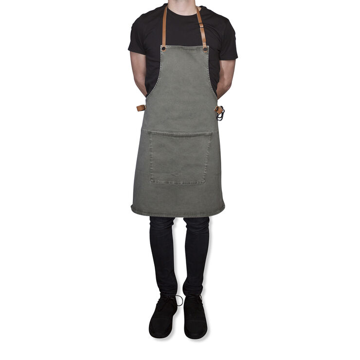DutchDeluxes Forklæde BBQ Style Apron Grey Green Grå grøn