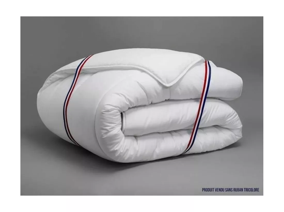 Couette tempérée anti-acariens VICTORIA 140 x 200 cm blanc