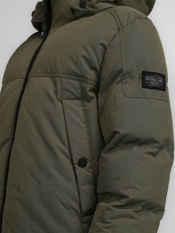 Petrol Industries - Jongens Gevoerde Jas Nikiski - Groen - 85% Polyester, 15% Nylon