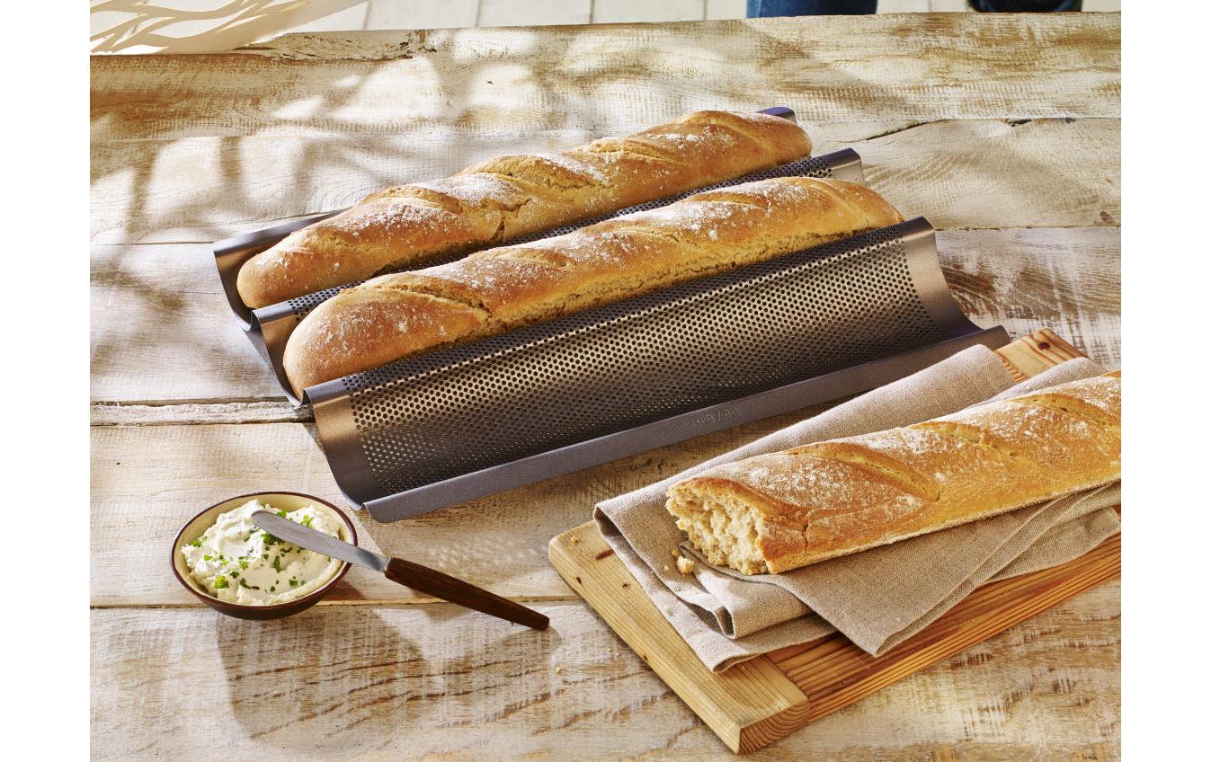 Brot-Backform Laib & Seele BaguetteFür 3 Baguettes von 250 bis 300 g