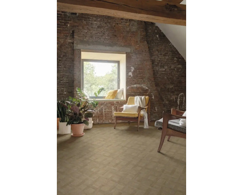 PVC vloer Cube lichtbruin eiken FB543 200 cm breed (per meter verkocht)
