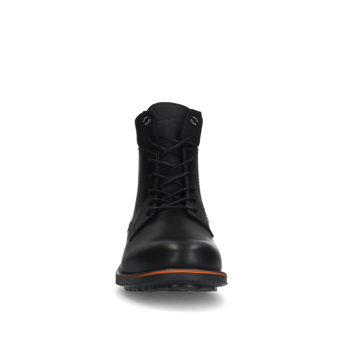Zwarte leren veterboots