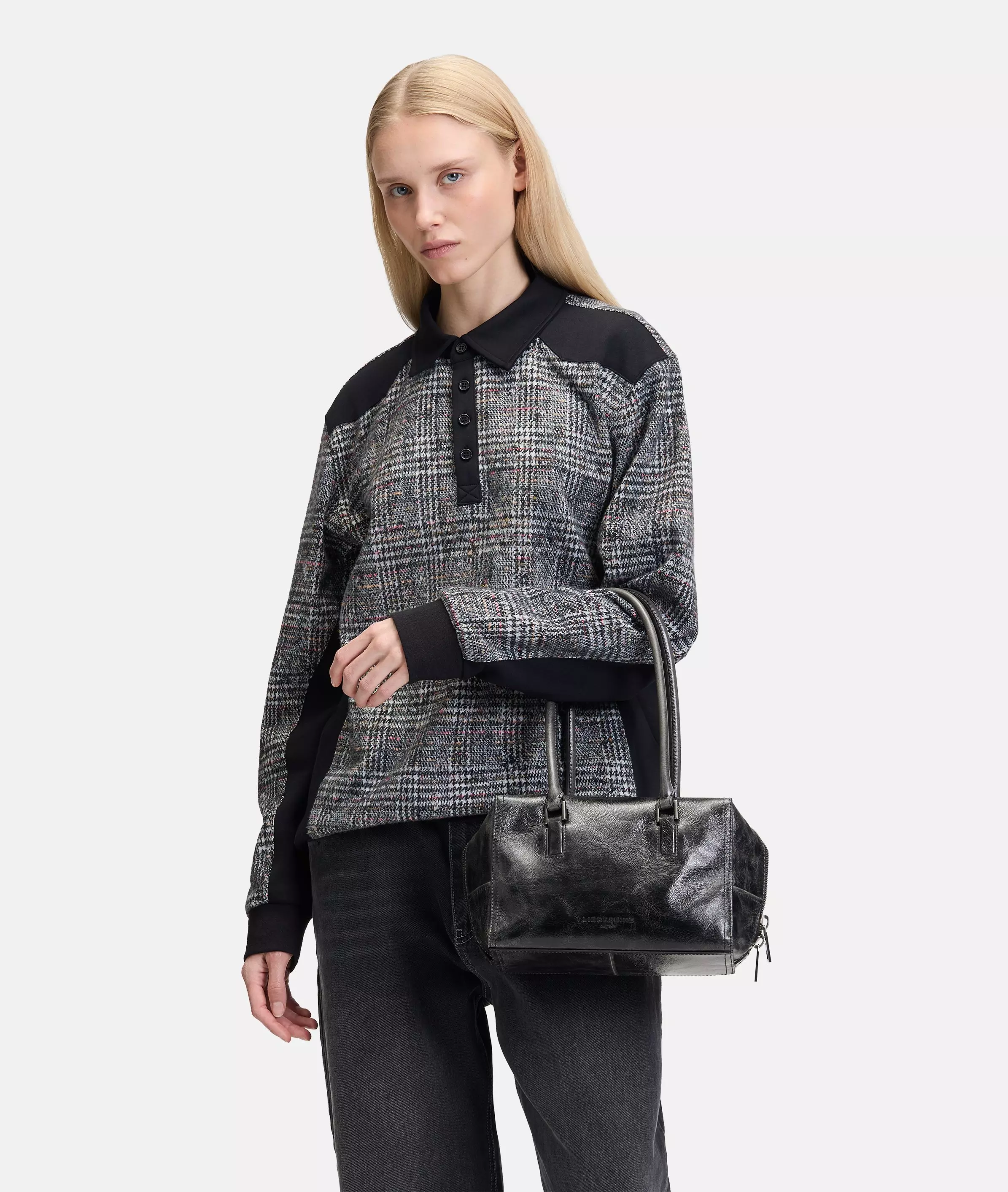 Archive Kayla Satchel S Handy shoulder bag with glossy finish