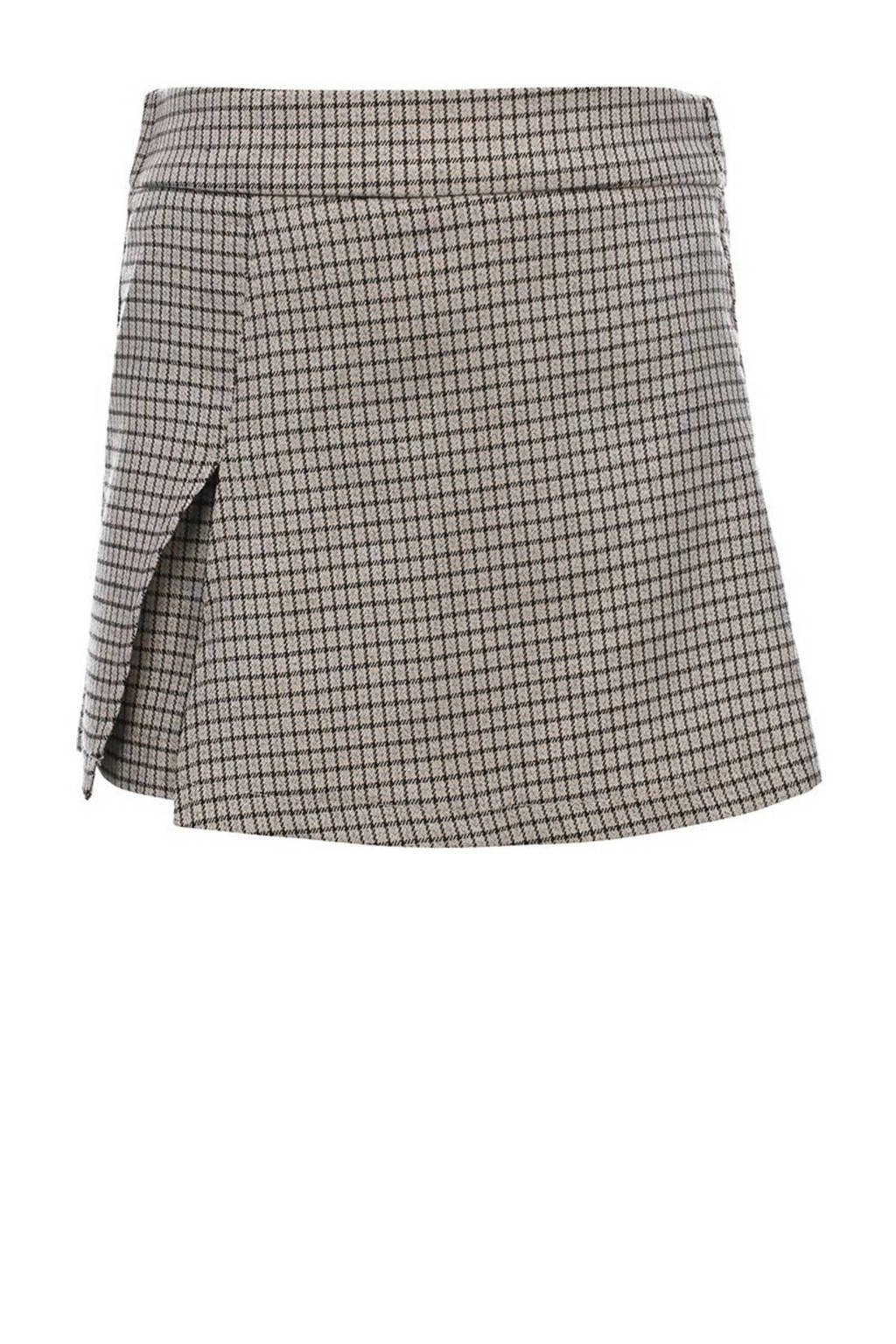 LOOXS geruite skort grijs/zwart