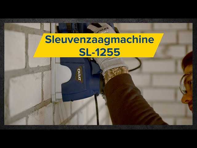 Carat SL-1255 Dustec Sleuvenzaagmachine incl. 2 diamantzaagbladen in koffer - 1800W - 125 x 22,23mm