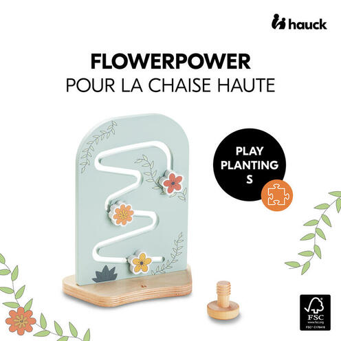 Flowerpower Play Planting chaise haute - Bois - HAUCK