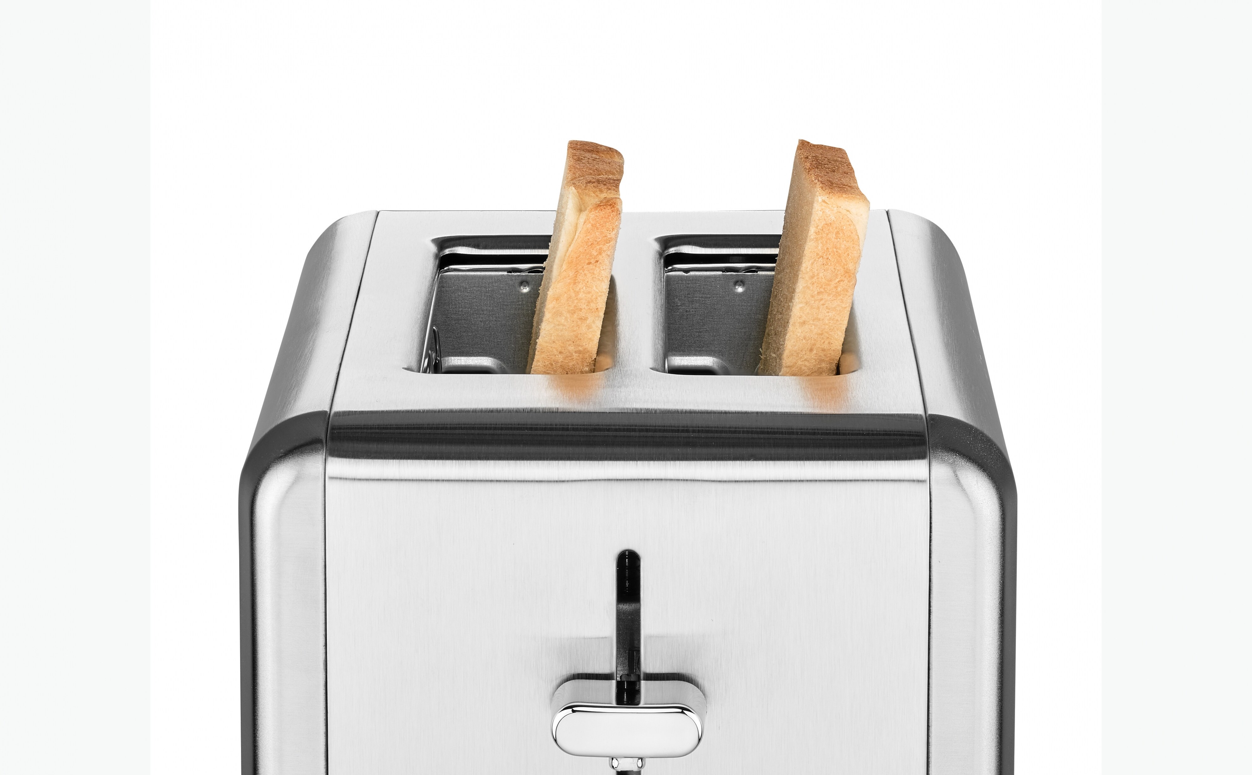 Solis Zwei-Schlitz Toaster, 6 Stufen, Krümelschublade, silber