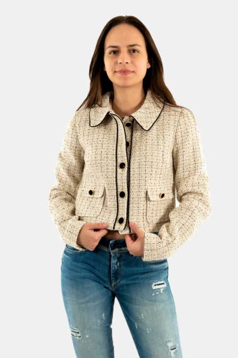 blousons et vestes morgan 221-vick.f beige