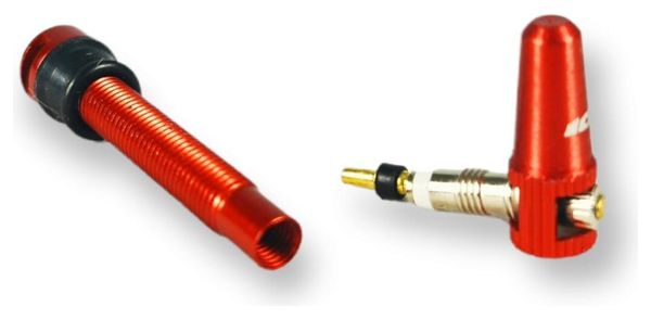 Paire de Valves Tubeless Ice Airflow 44 mm Rouge