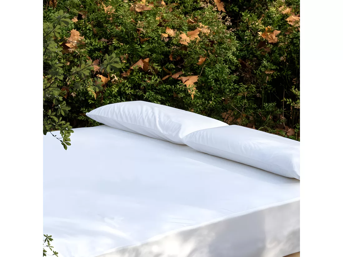 BELLECOUR LITERIE | Alèse B-SENSIBLE Blanc 160x200 cm | Impermeable & Anti-acariens