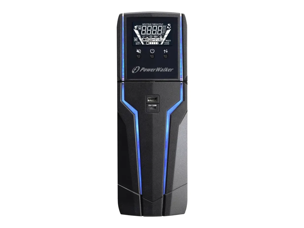 PowerWalker VI 1000 GXB - UPS - AC 162 - 290 V - 600 Watt - 1000 VA - 9 At - USB - output-stikforbindelser: 4