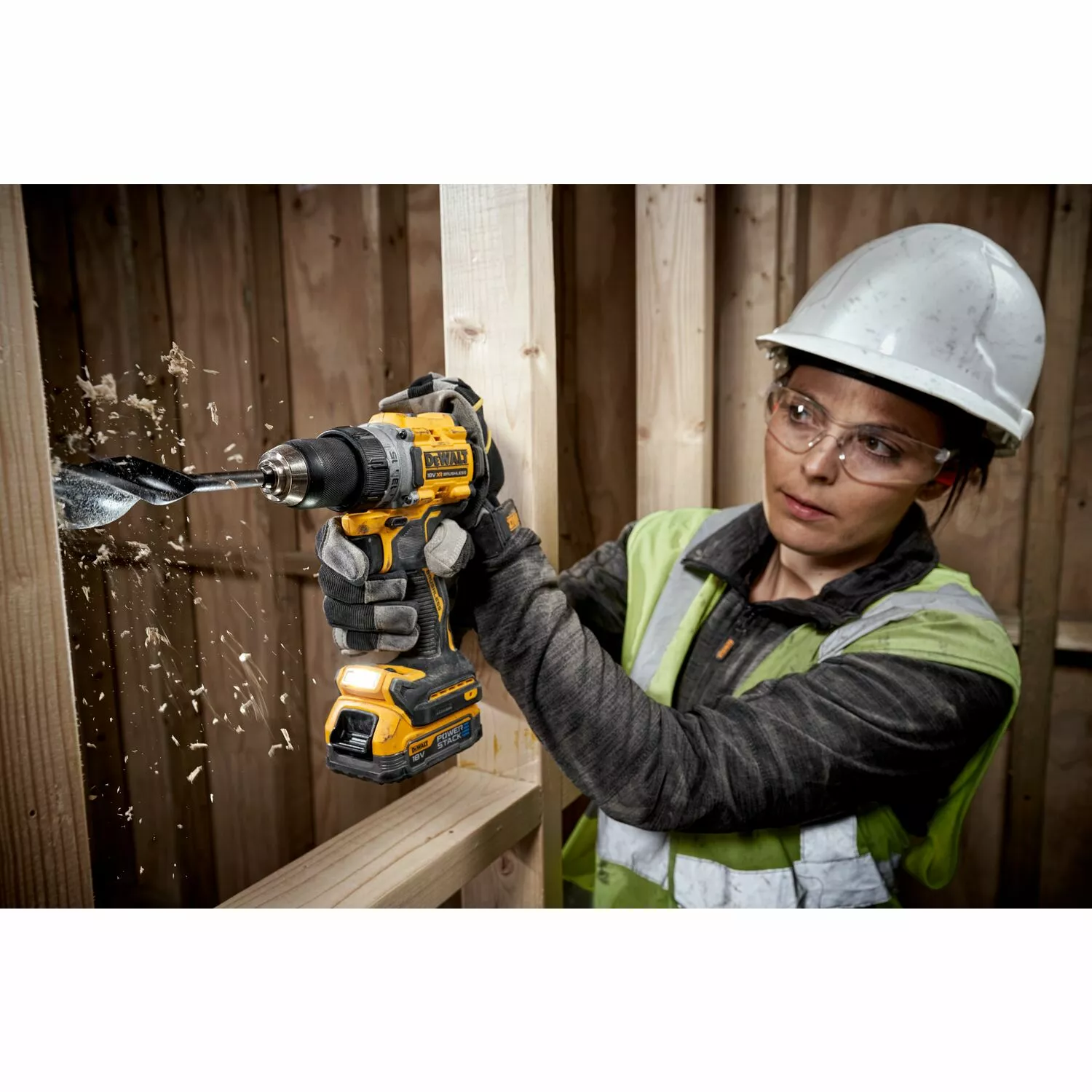 DeWALT DCD800E2T-QW 18V XR Li-ion Accu klopboormachine set (2x PowerStack) in TSTAK koffer