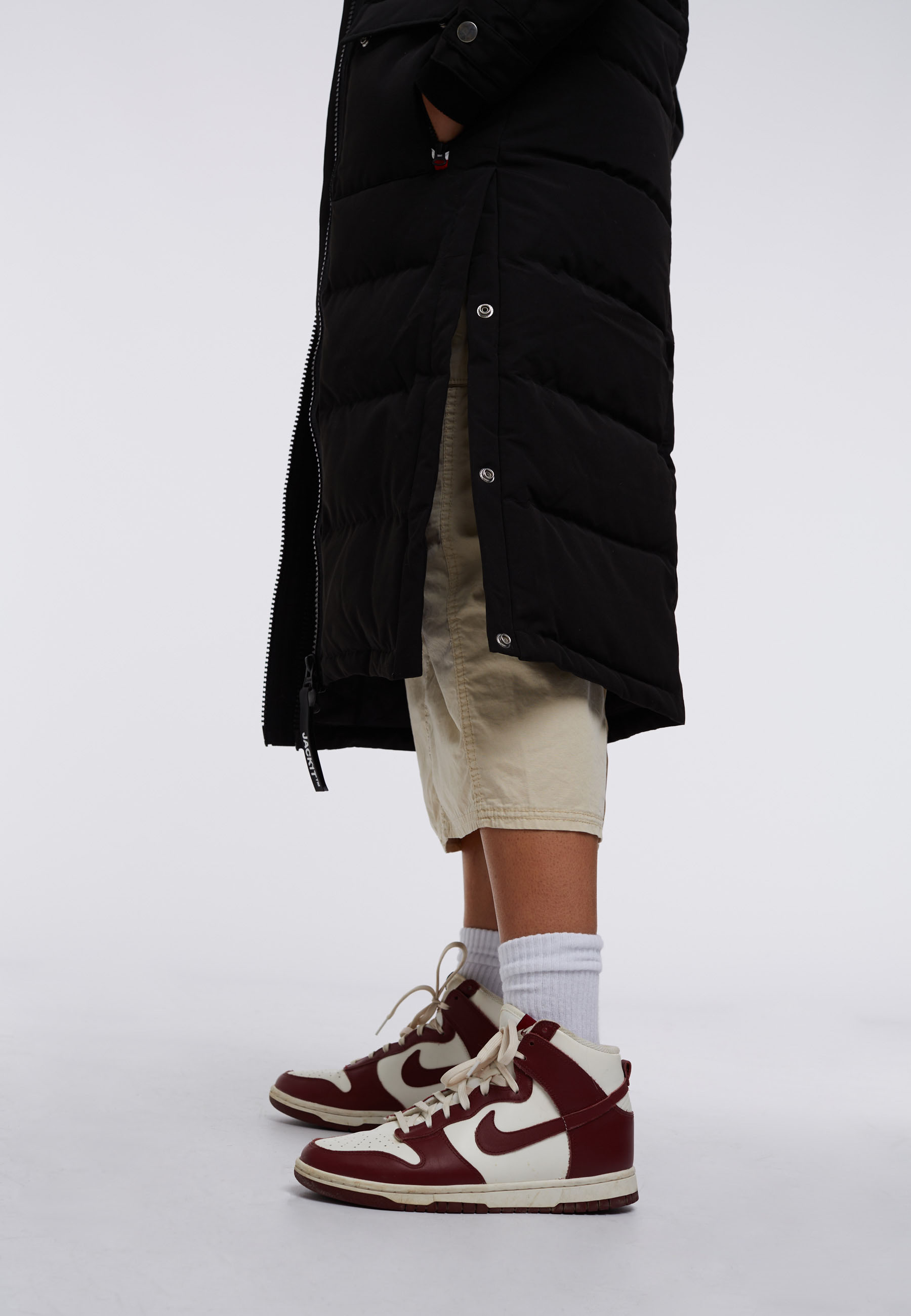 Neo Mountain Parka Extra Long Dame Black/Dark Bear
