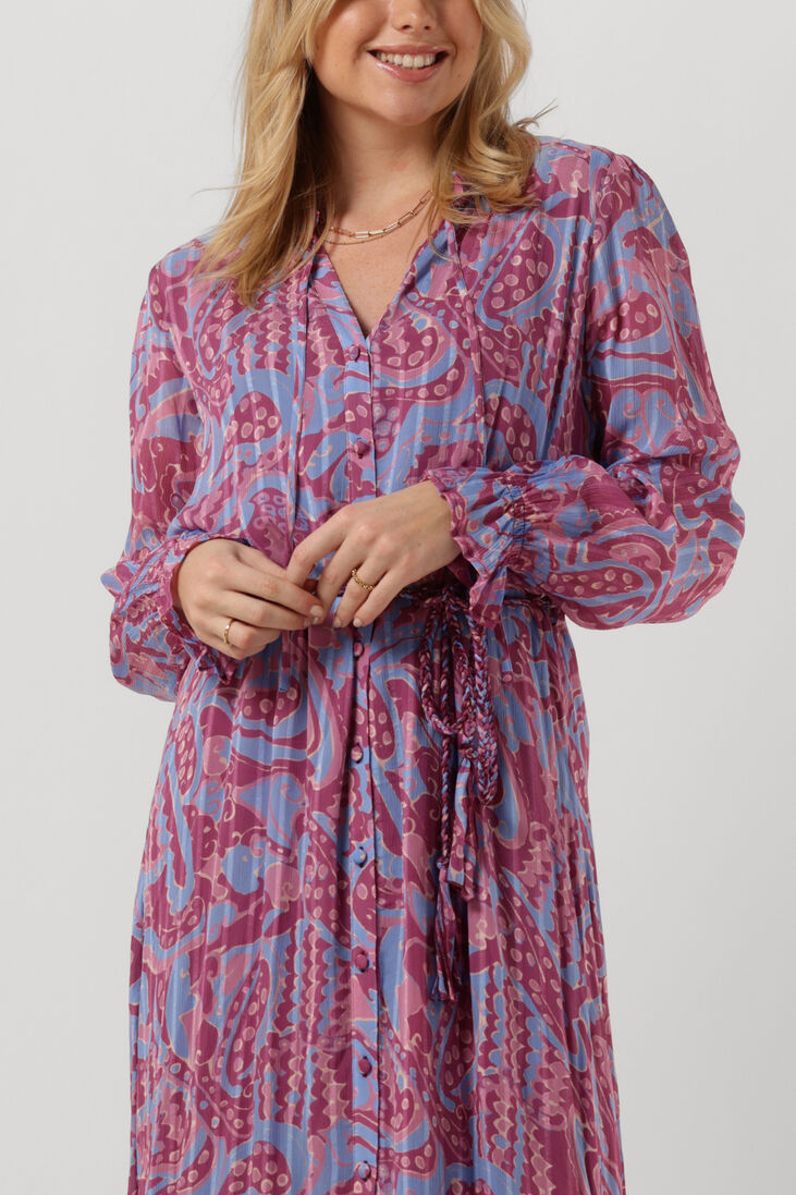 FABIENNE CHAPOT paarse fabienne chapot midi jurk marilene dress 117