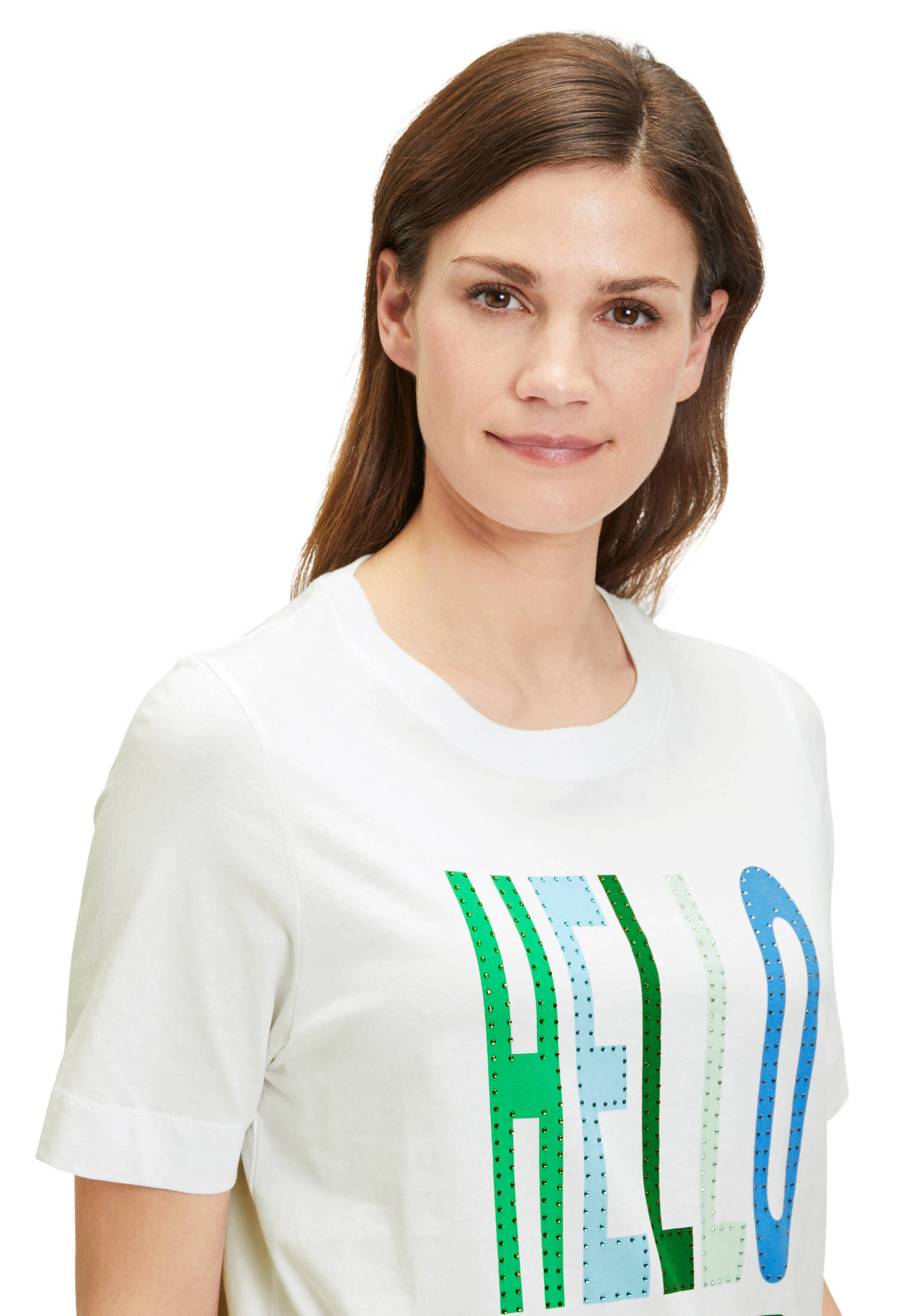 Cartoon| Damen Printshirt mit Rundhalsausschnitt