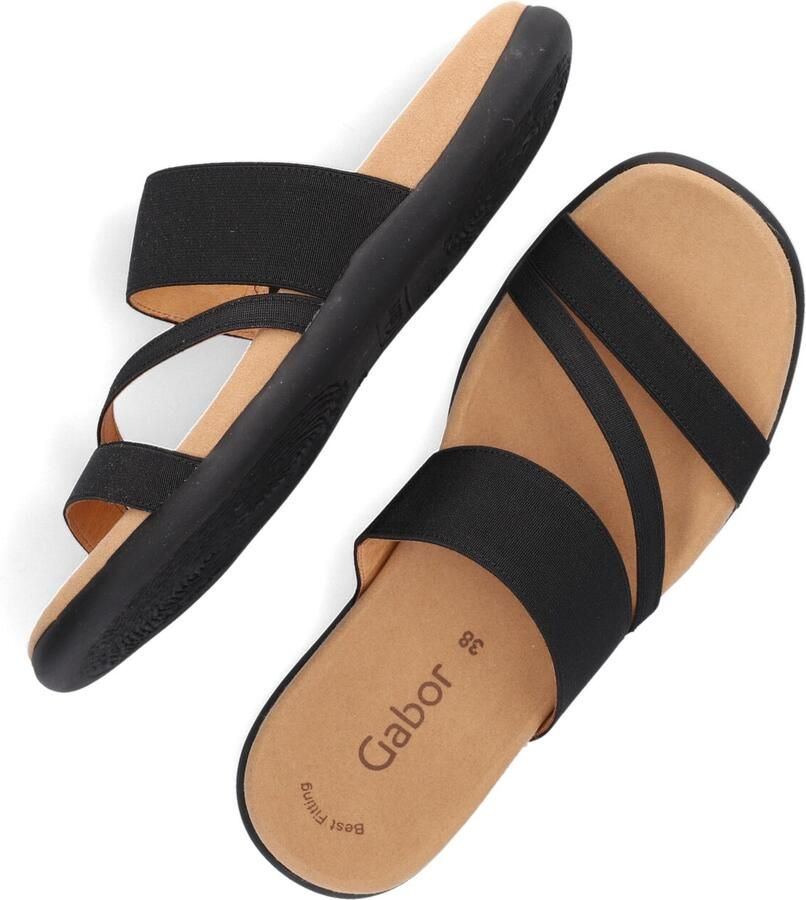 Gabor Slippers sleehak zomerschoen pantoffels met ademende leren voering