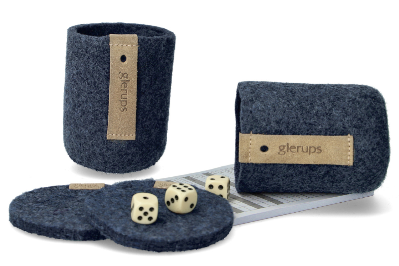 GLERUPS QUIETZY DENIM WOOL DENIMBLÅ JATZY-SÆT I ULD