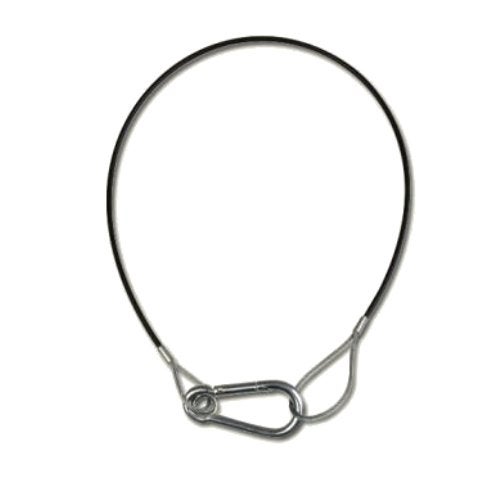 Innox Safety Cable 100 cm, 3 mm musketon zwart