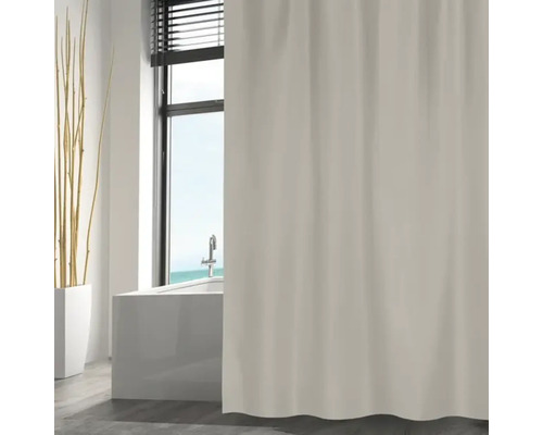 MSV Textil douchegordijn 180 x 200 cm taupe