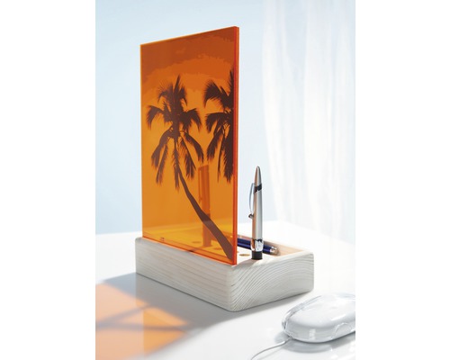 Acryl kleurplaat 3x250x500 mm glad blauw