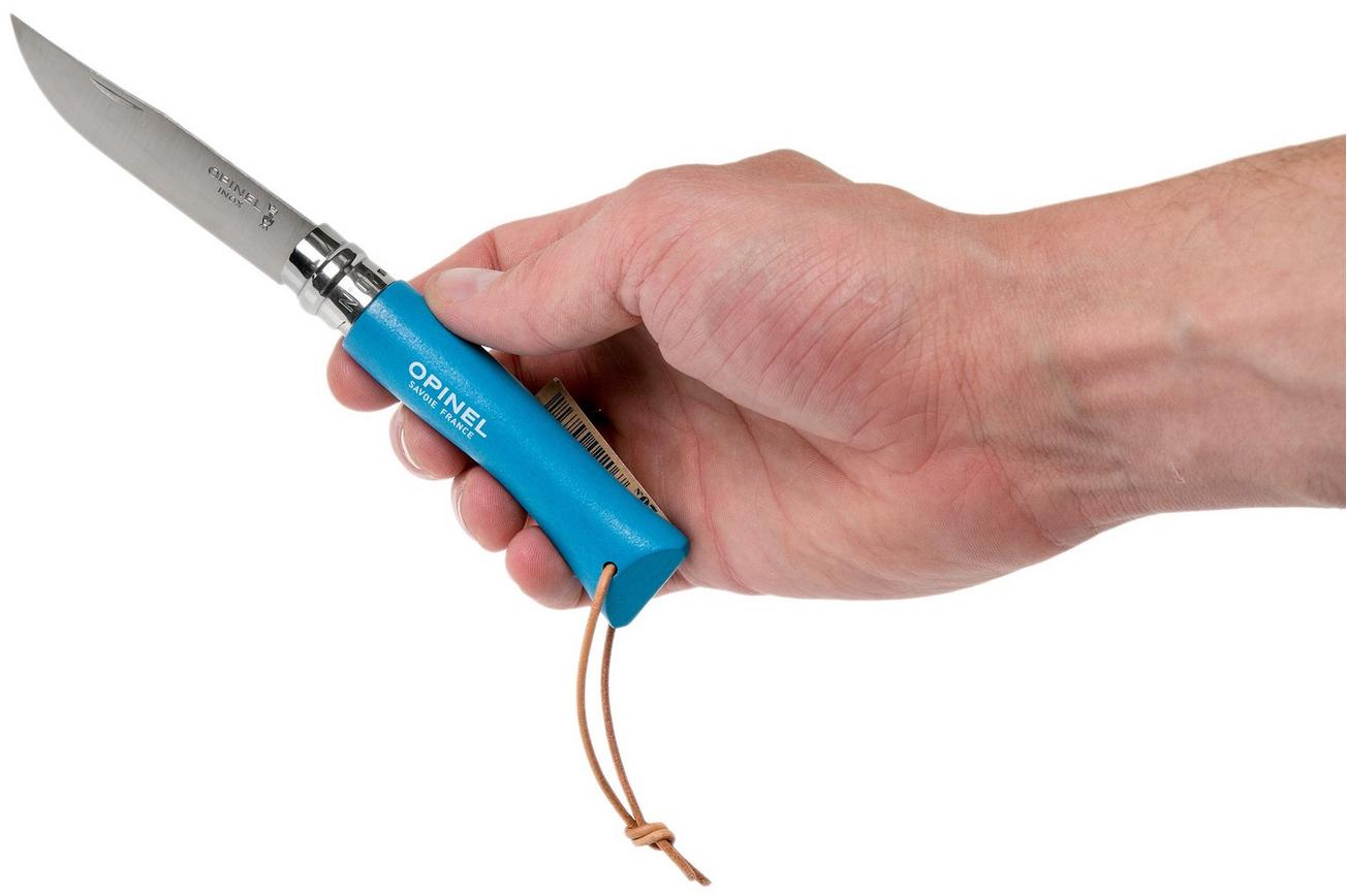 Opinel zakmes Trekking No. 07RV zakmes, Cyan Blue
