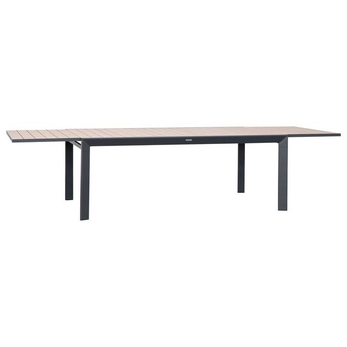 Table de jardin extensible rectangulaire EVASION Honey / Graphite