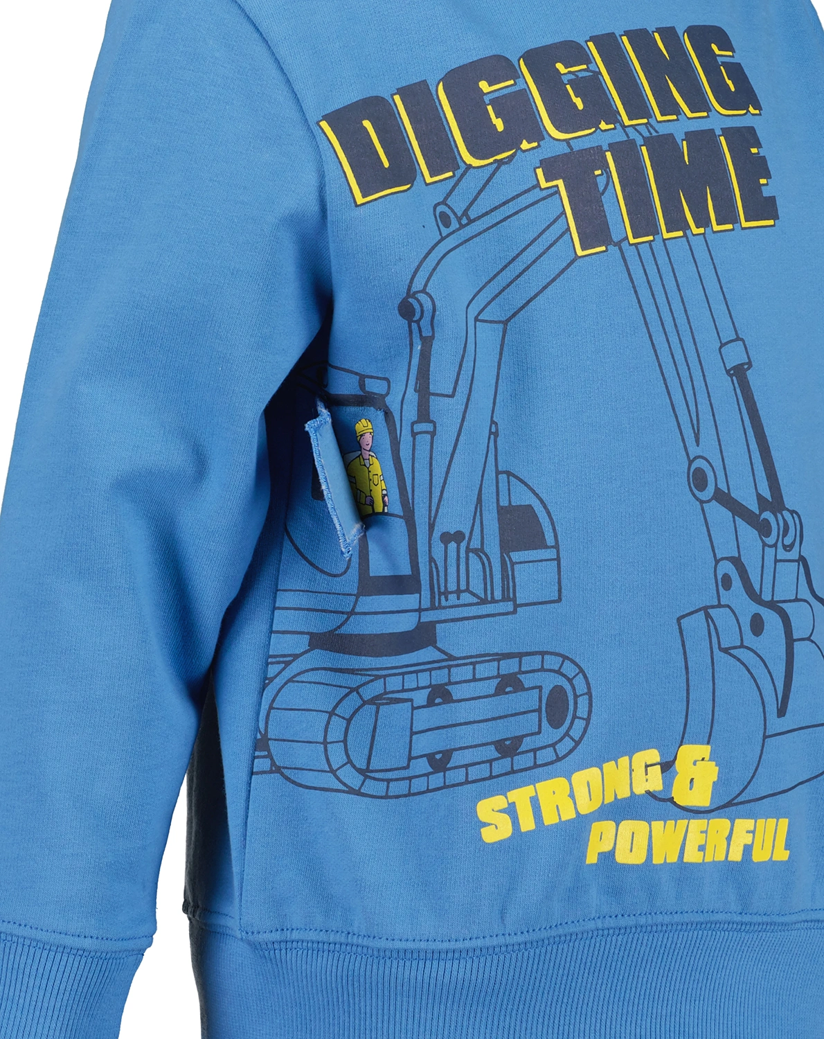 Sweatshirt DIGGING TIME in blau