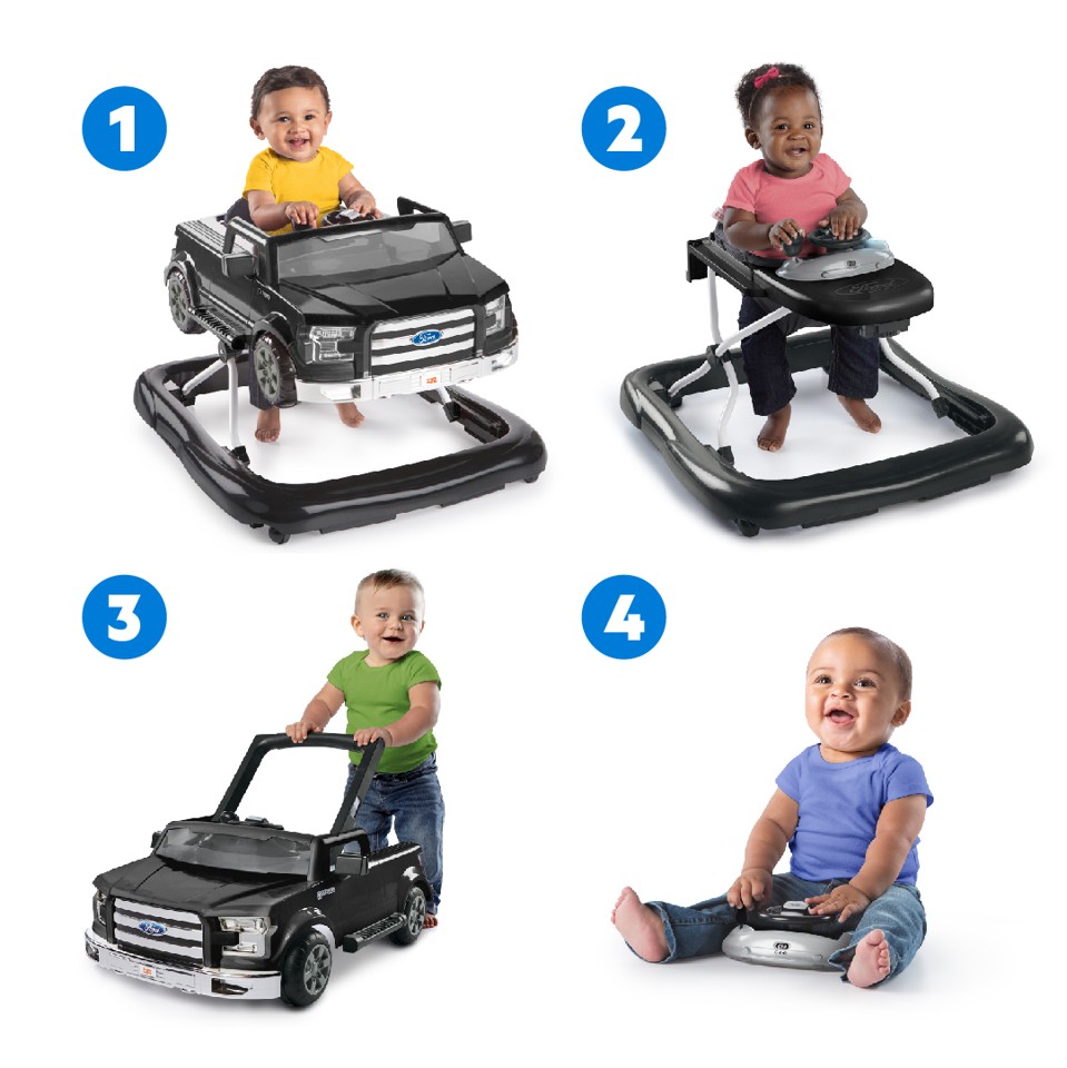 Bright Starts - 4-i-1 Gåvogn, Ways to Play Walker™ - Ford F-150 - (BS-12861)