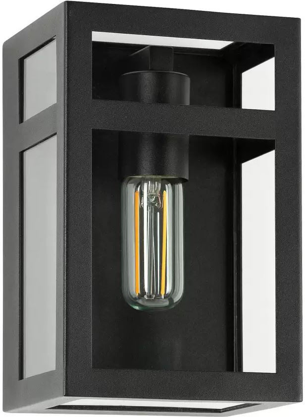 KS Verlichting wandlamp City zwart 15 x 12 x 23 cm