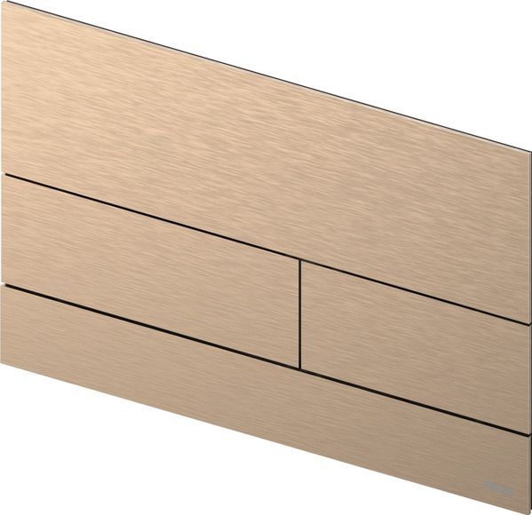 TECE - Square II - Drukplaat - Geborsteld Rood/Goud PVD - Met Anti-Vingerprint