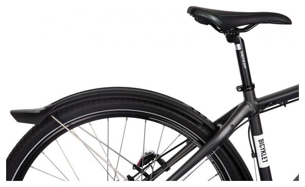 VTC Électrique Bicyklet Joseph Shimano Altus 7V 417 Wh 700 mm Noir Gris