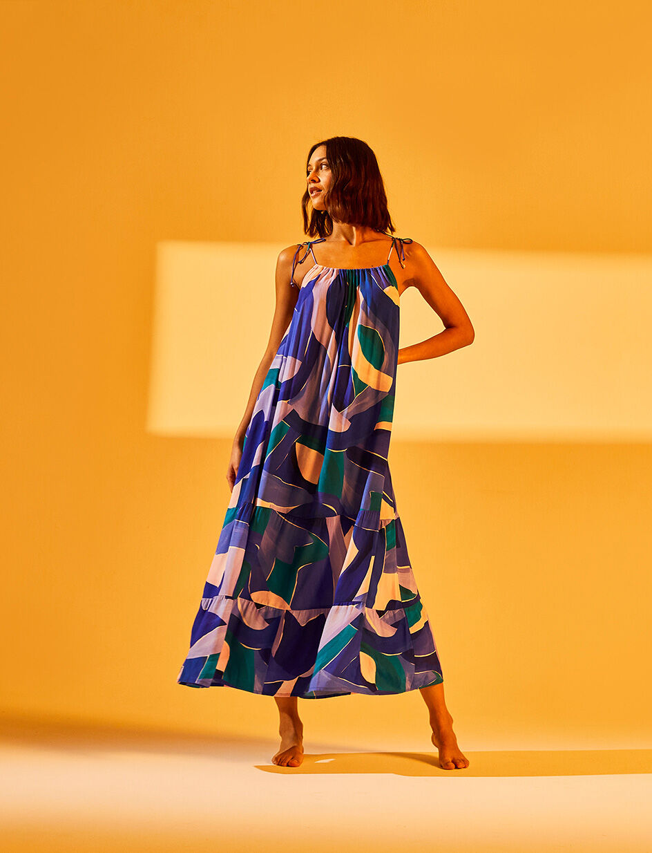 Robe - abstrait piscine bleu