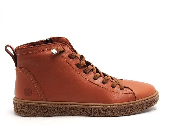 Kokoon boots bottine plates femme faustine marron