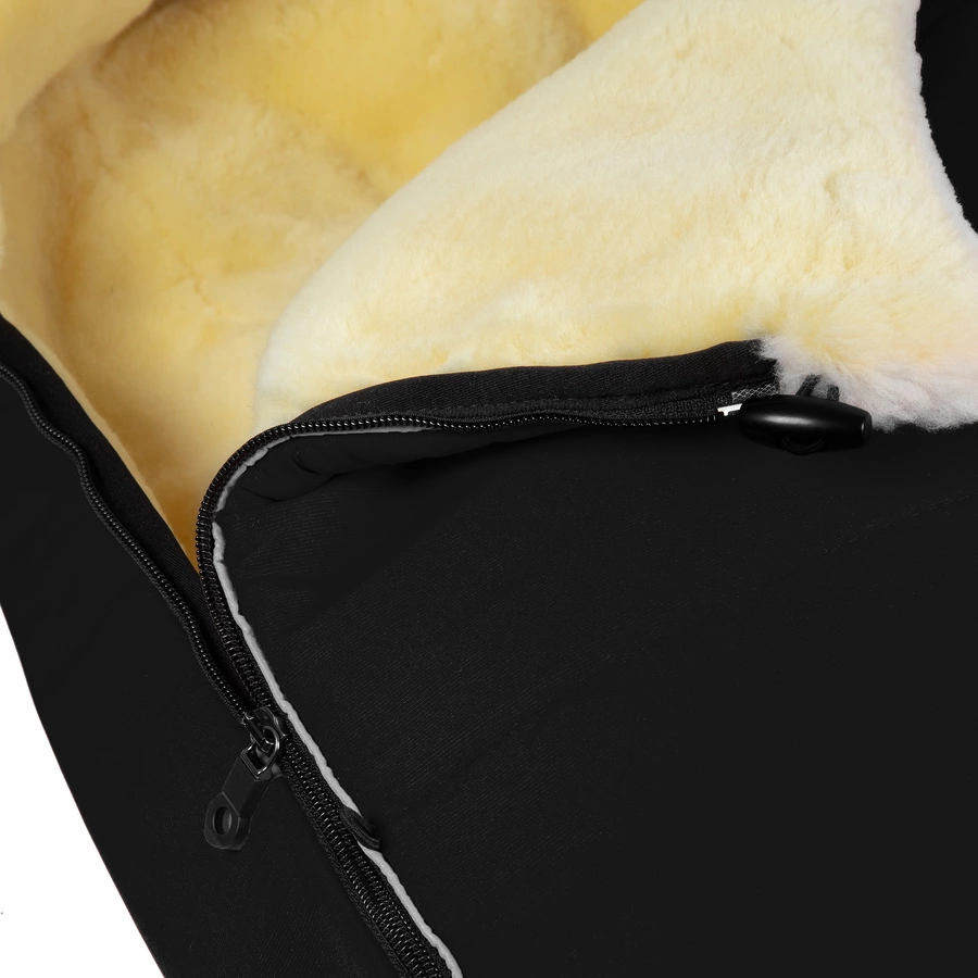 Werner Christ Baby Lammfellfußsack LADIS black