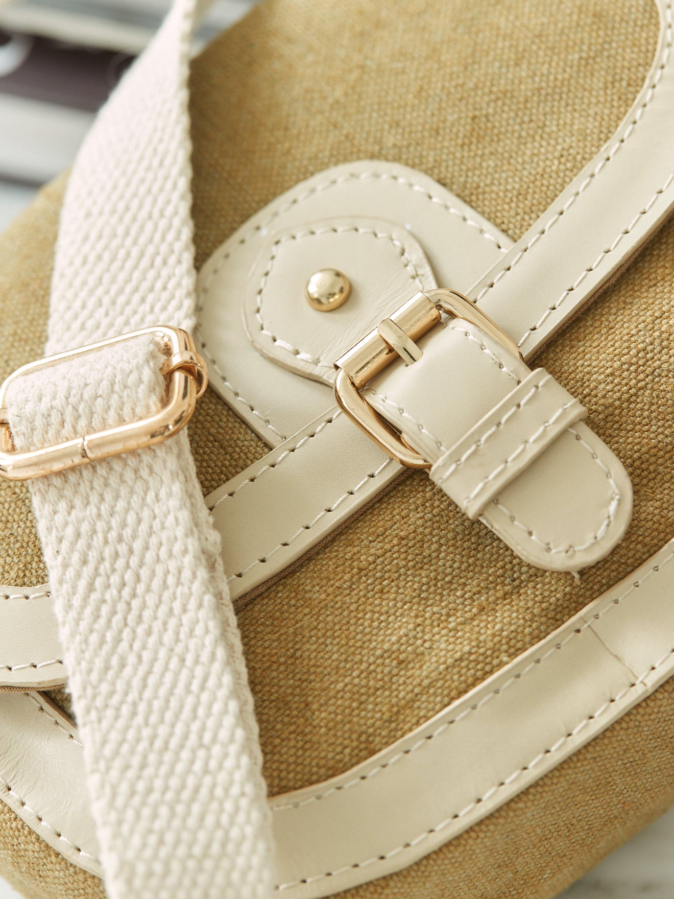Sac besace bi-matière - Collection Maroquinerie Cyrillus
