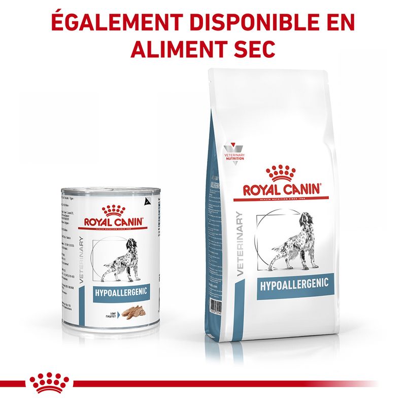 Royal Canin Veterinary Canine Hypoallergenic en mousse