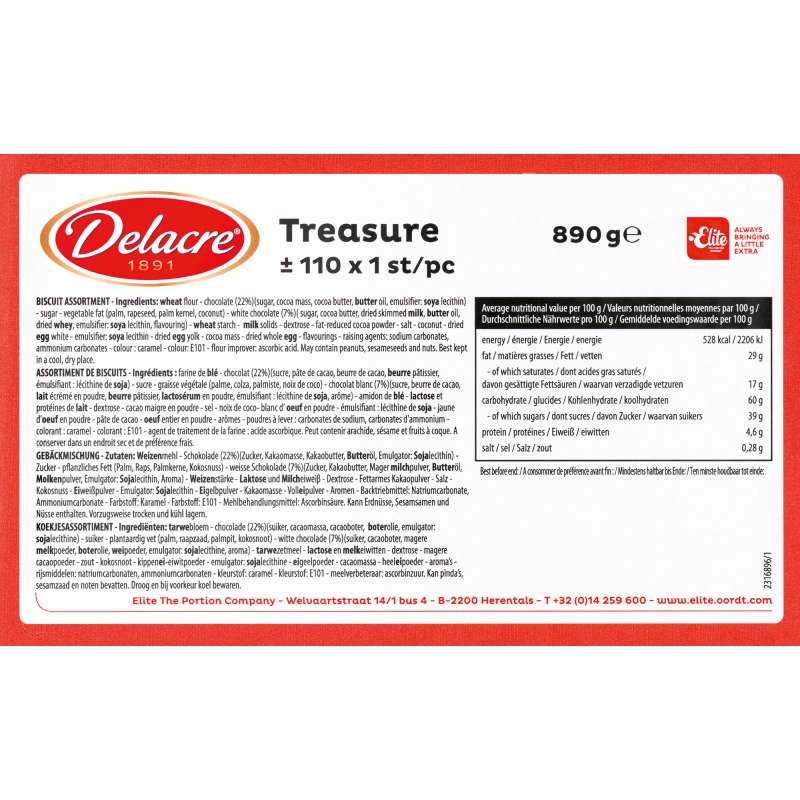 Assortiment de biscuits Delacre - Carton de 110
