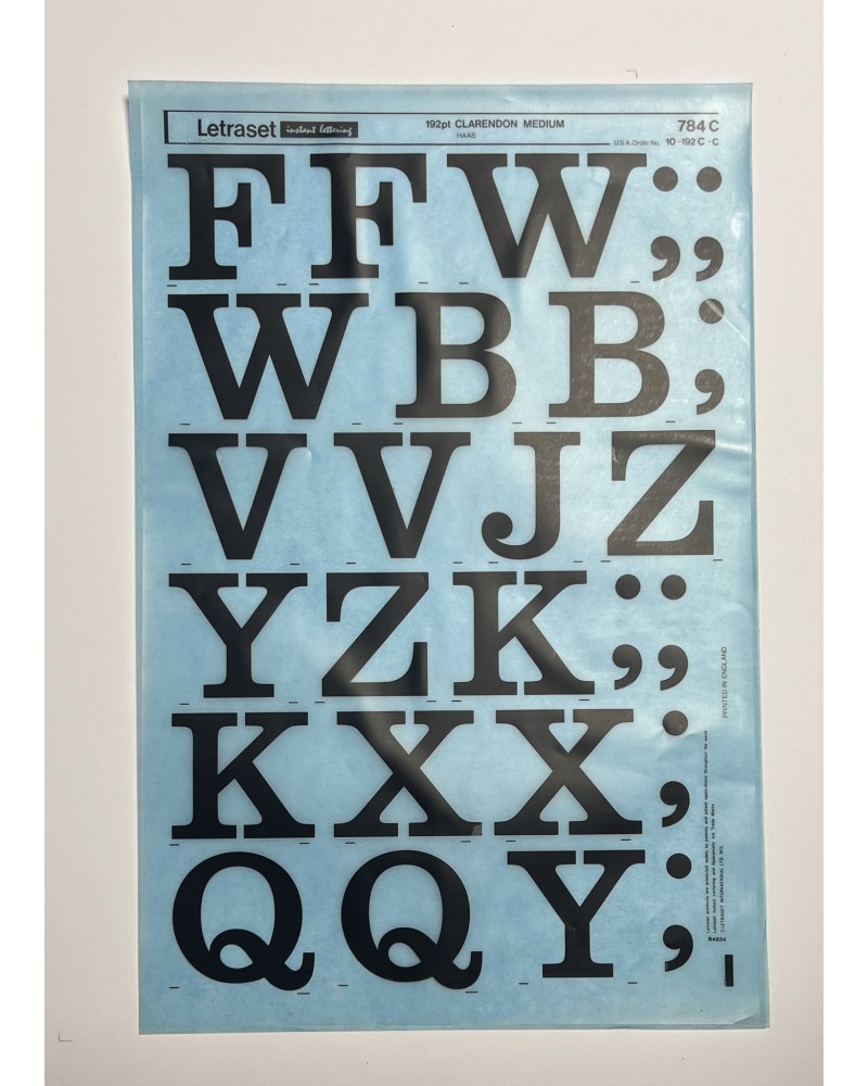 letraset-784C- CLARENDON MEDIUM - 192pt